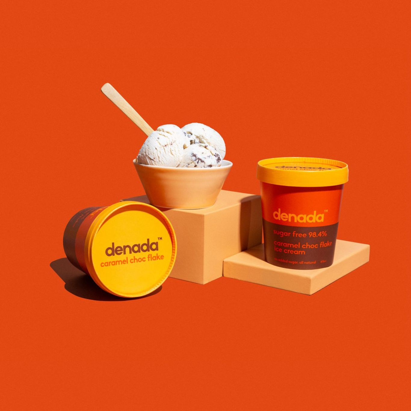Caramel Choc Flake | Denada Ice Cream - You're Welcome | Denada