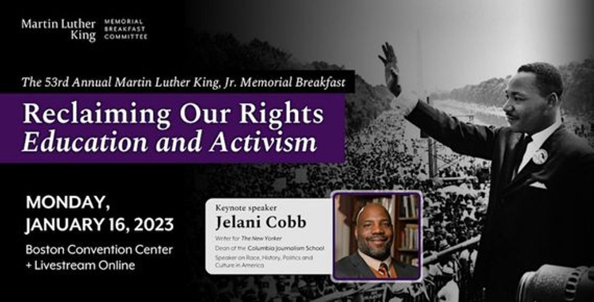 BCEC: 53rd Annual Martin Luther King, Jr. Memorial Breakfast