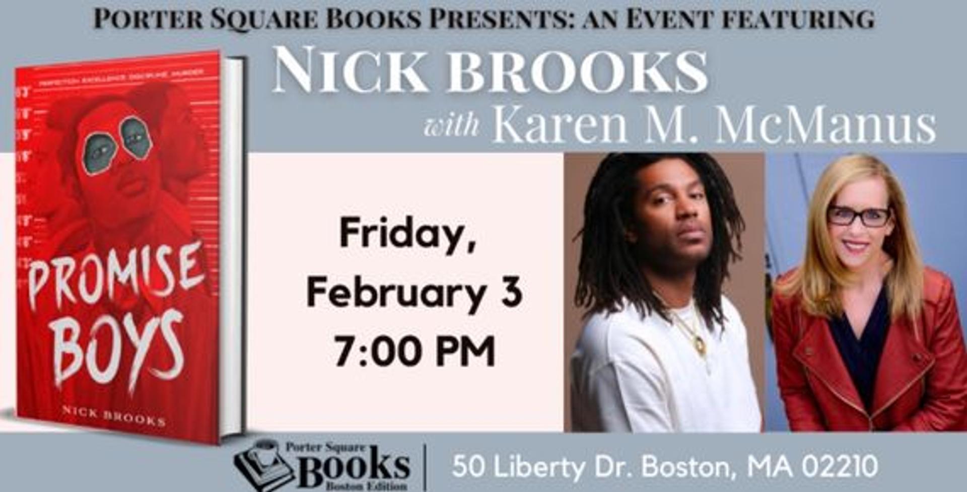 Porter Square Books: Nick Brooks