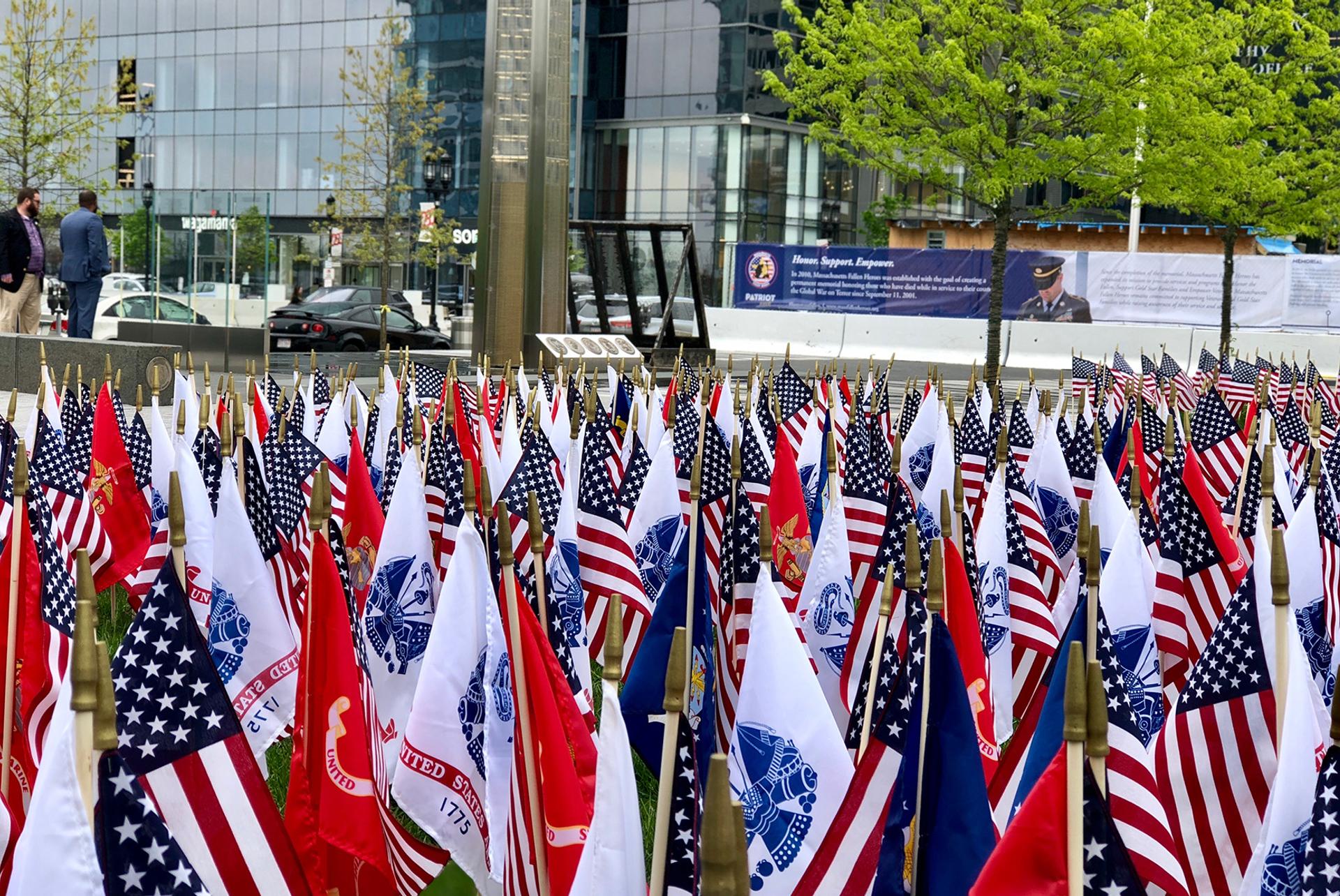 Massachusetts Fallen Heroes: Flag Garden