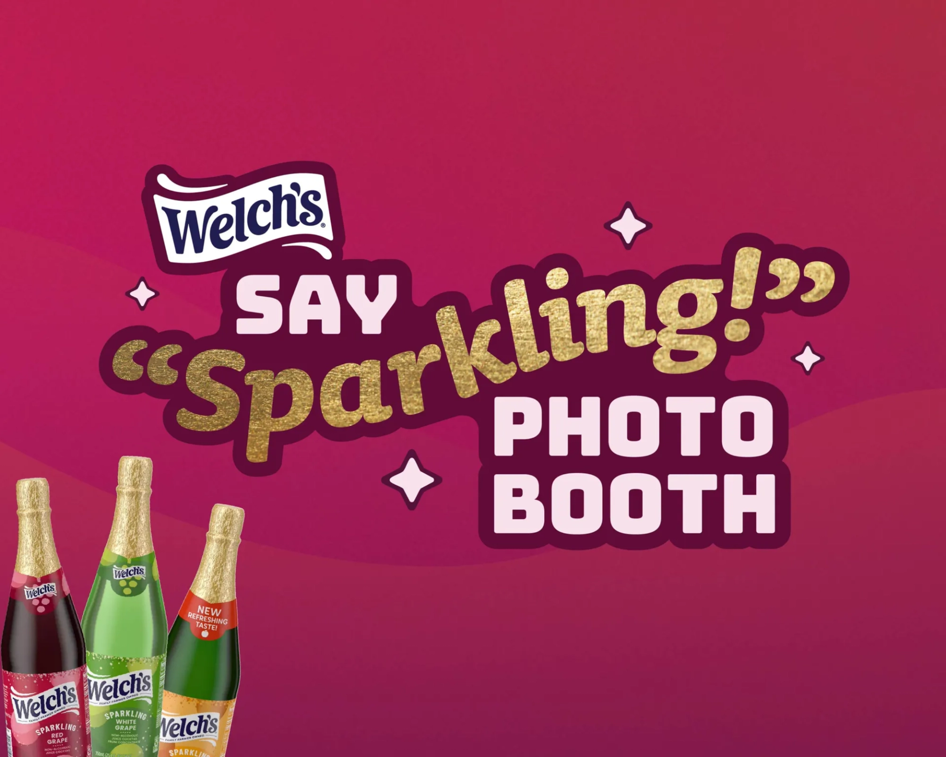 Holiday Market: Welch’s Say “Sparkling!” Photo Booth