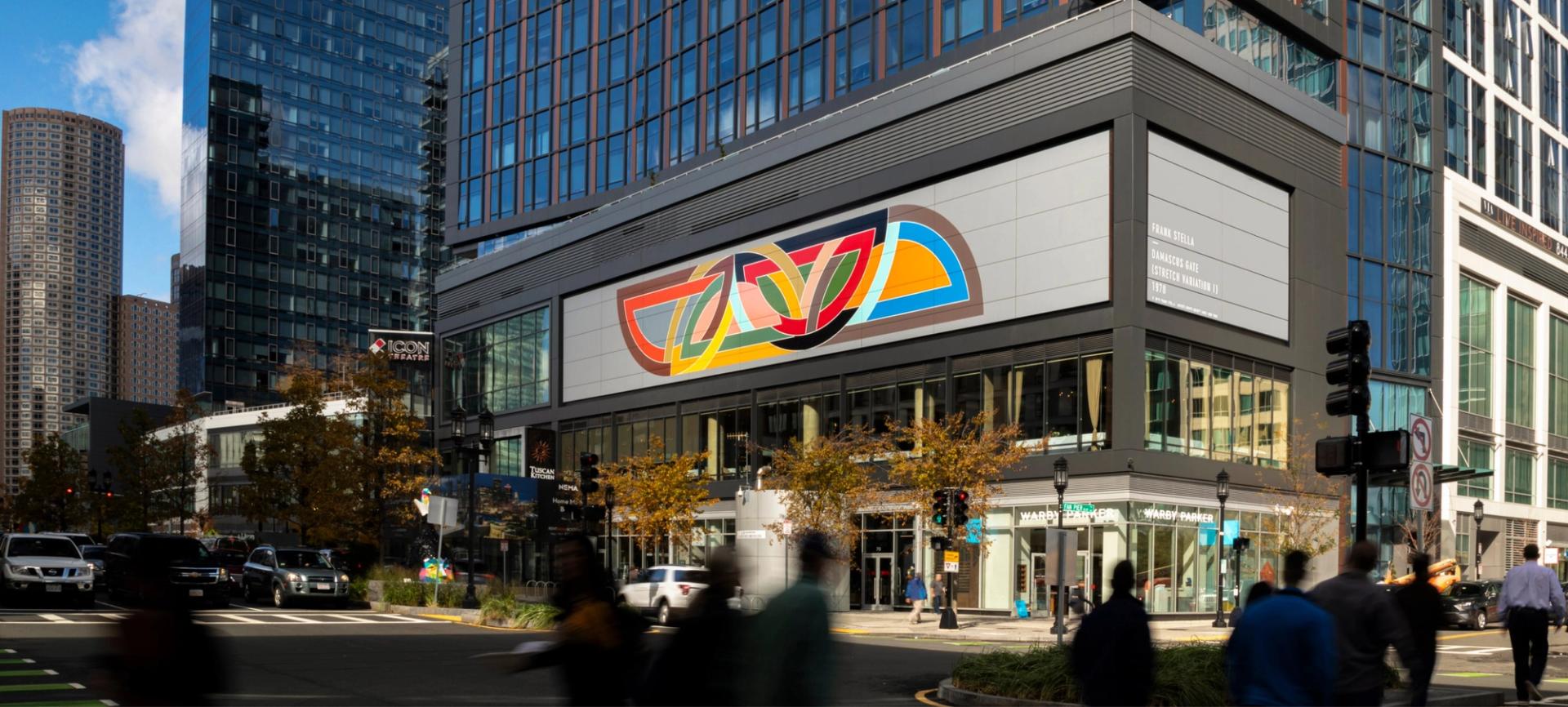 Frank Stella Mural in Boston Seaport