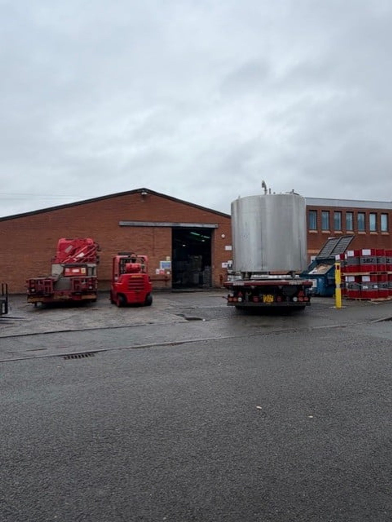 Midland Oil Group warehouse exterior at Halesowen manufacturing facility West Midlands