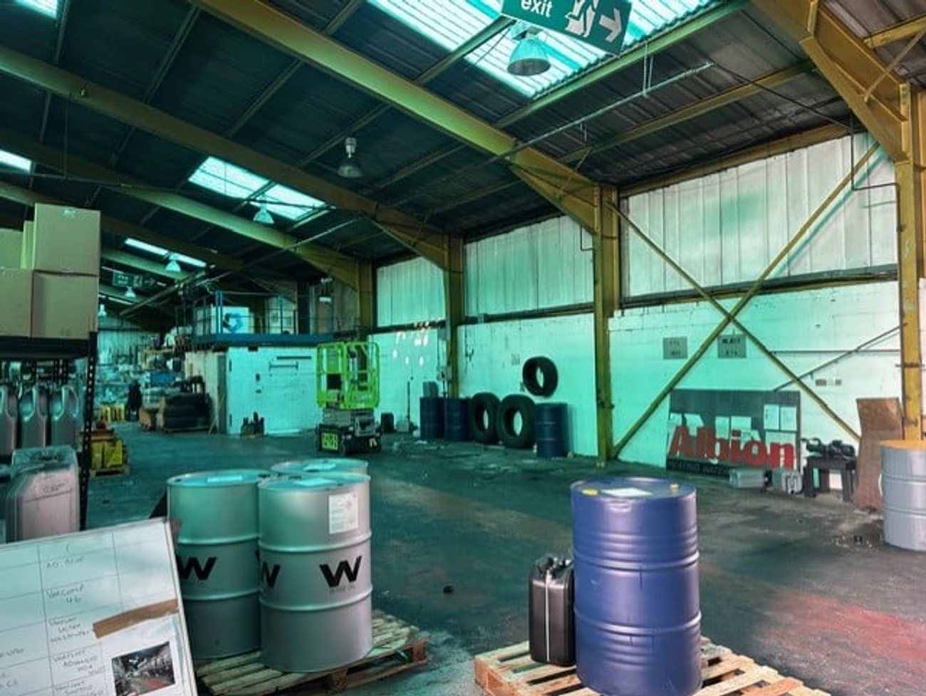 New chemical container installation at Midland Oil Group manufacturing facility in Halesowen