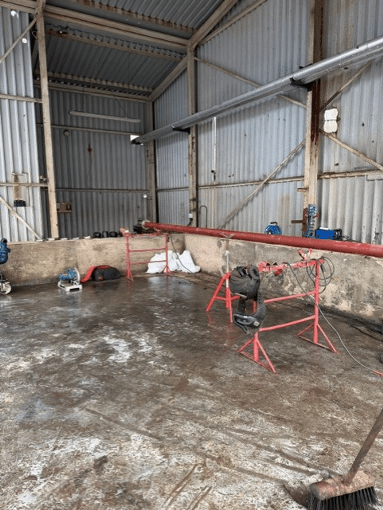 Pipework to blending vessel connection at Midland Oil Group engine oil manufacturing facility