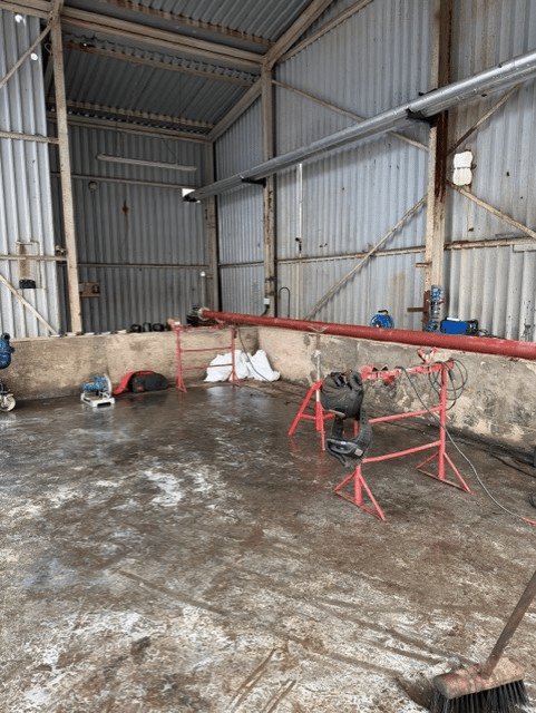 Pipework to blending vessel connection at Midland Oil Group engine oil manufacturing facility