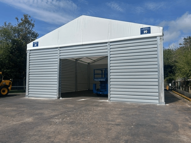 Completed view of new Herchenbach 1,500sqft warehouse at Midland Oil Group Halesowen West Midlands, optimized for oil storage expansion plans 2025/26.