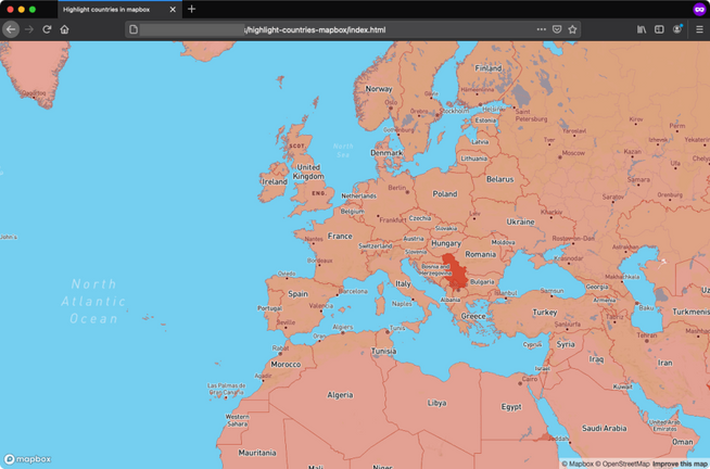 How to highlight countries with Mapbox | Blog | Niek Nijland