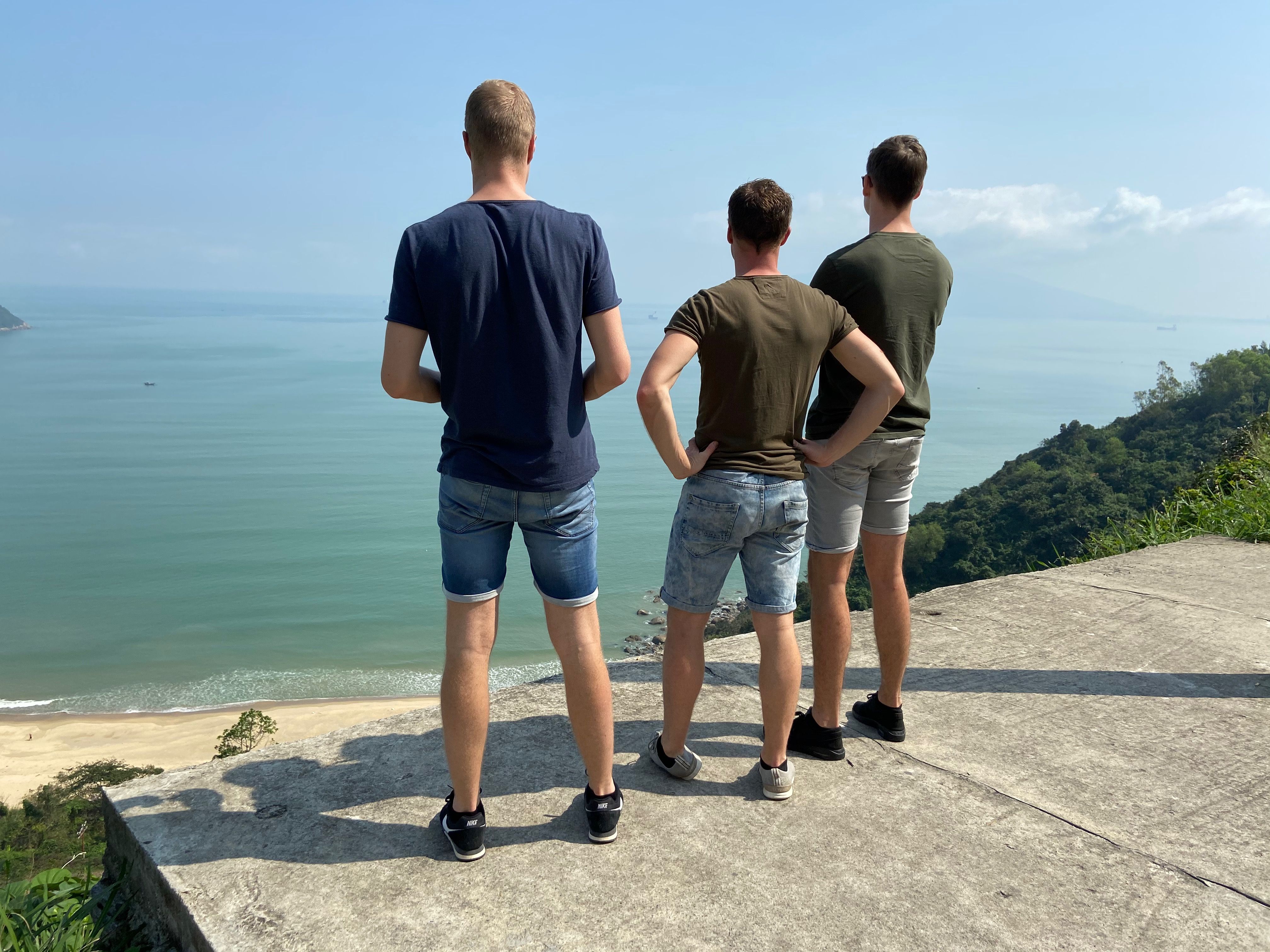 The three of us enjoying the view.
