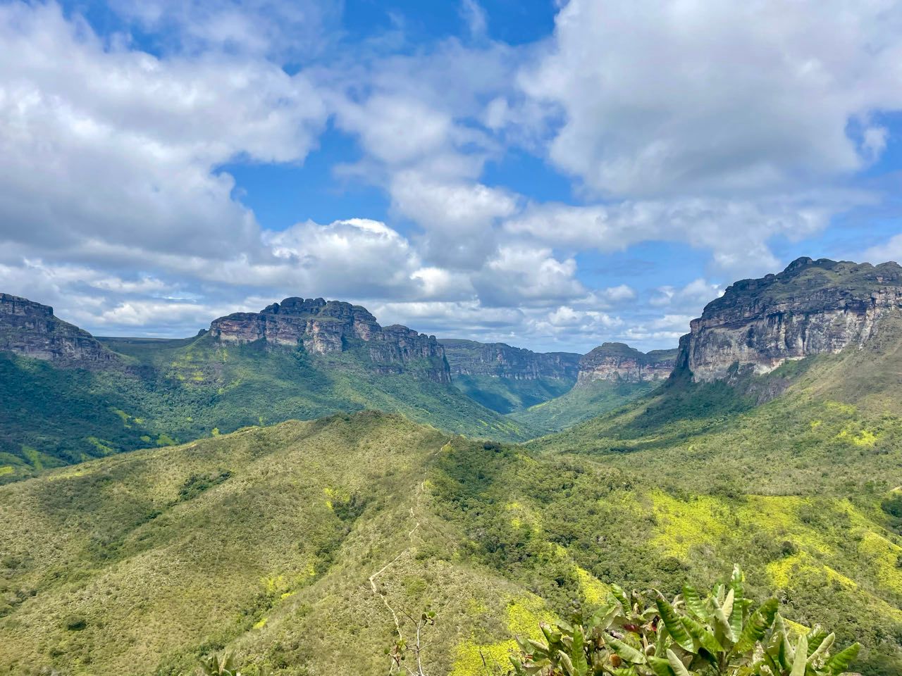 Plateau mountains in Chapada Diamanthia