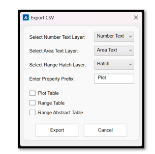 Export CSV