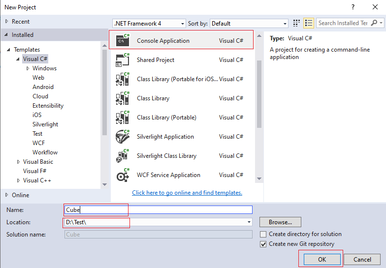 Input the Project Save path and Project Name