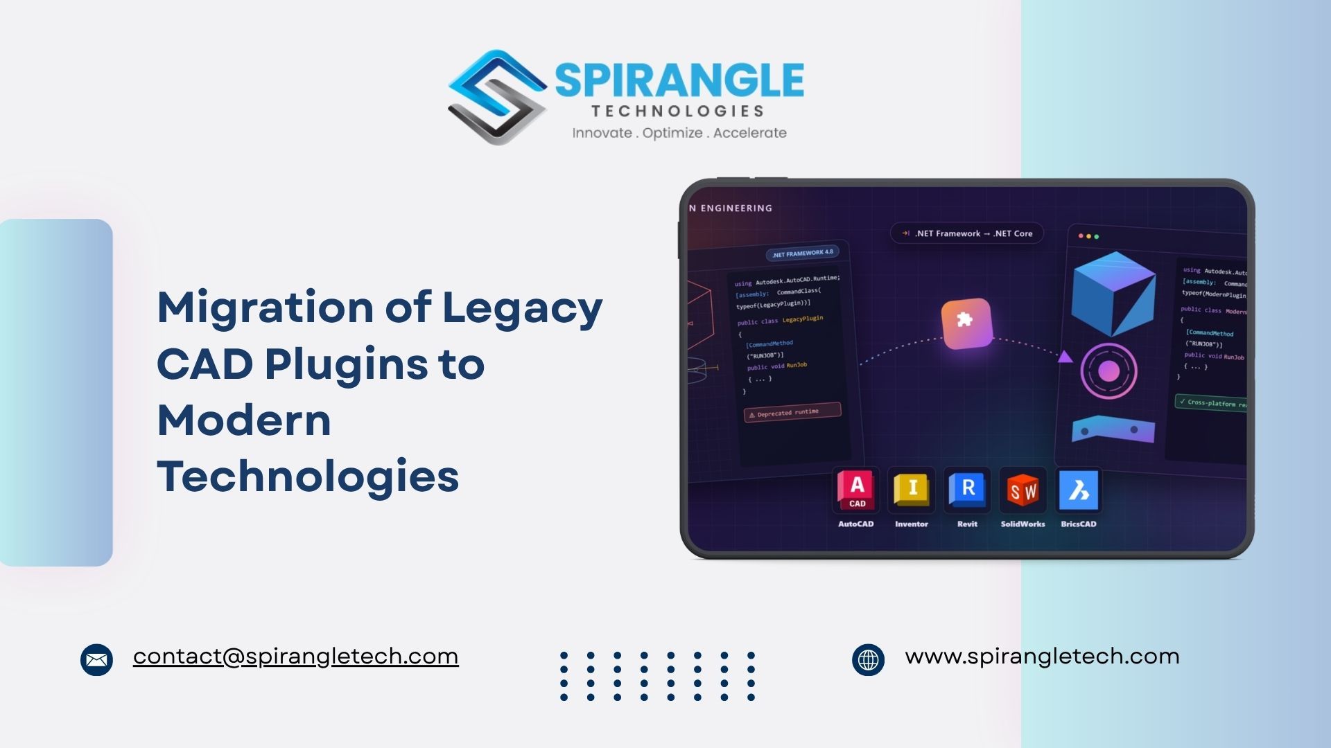 Migration of Legacy CAD Plugins to Modern Technologies