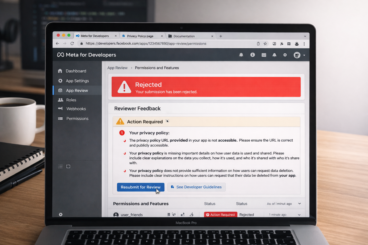 Facebook App Review Rejected Due to Privacy Policy? How to Fix It and Get Approved