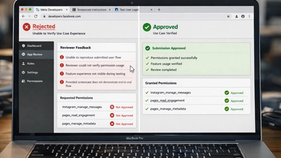 Meta rejection unable to verify use case experience during app review