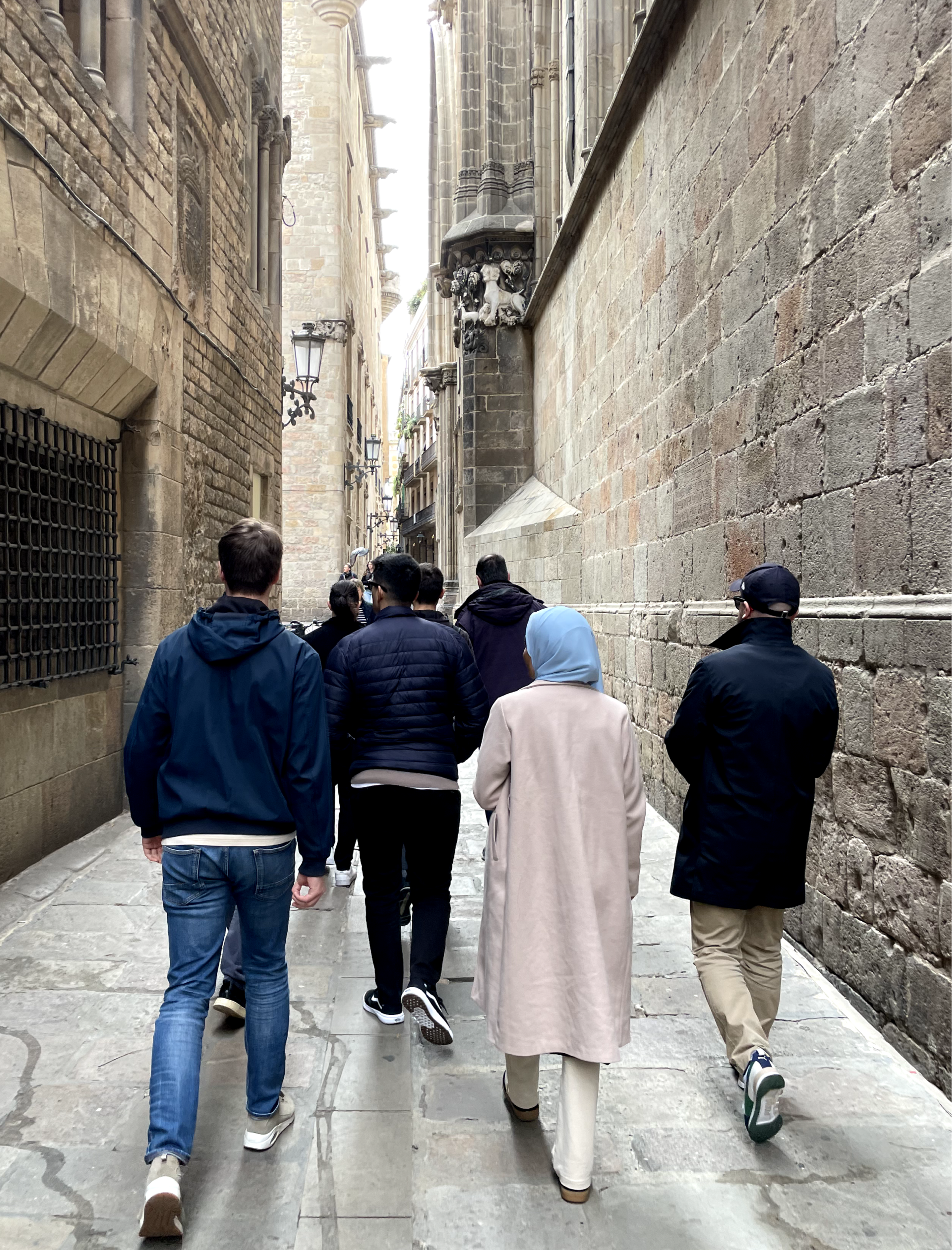 People walking in Barcelona