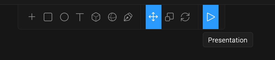 Spline 3D, the animation preview is always available