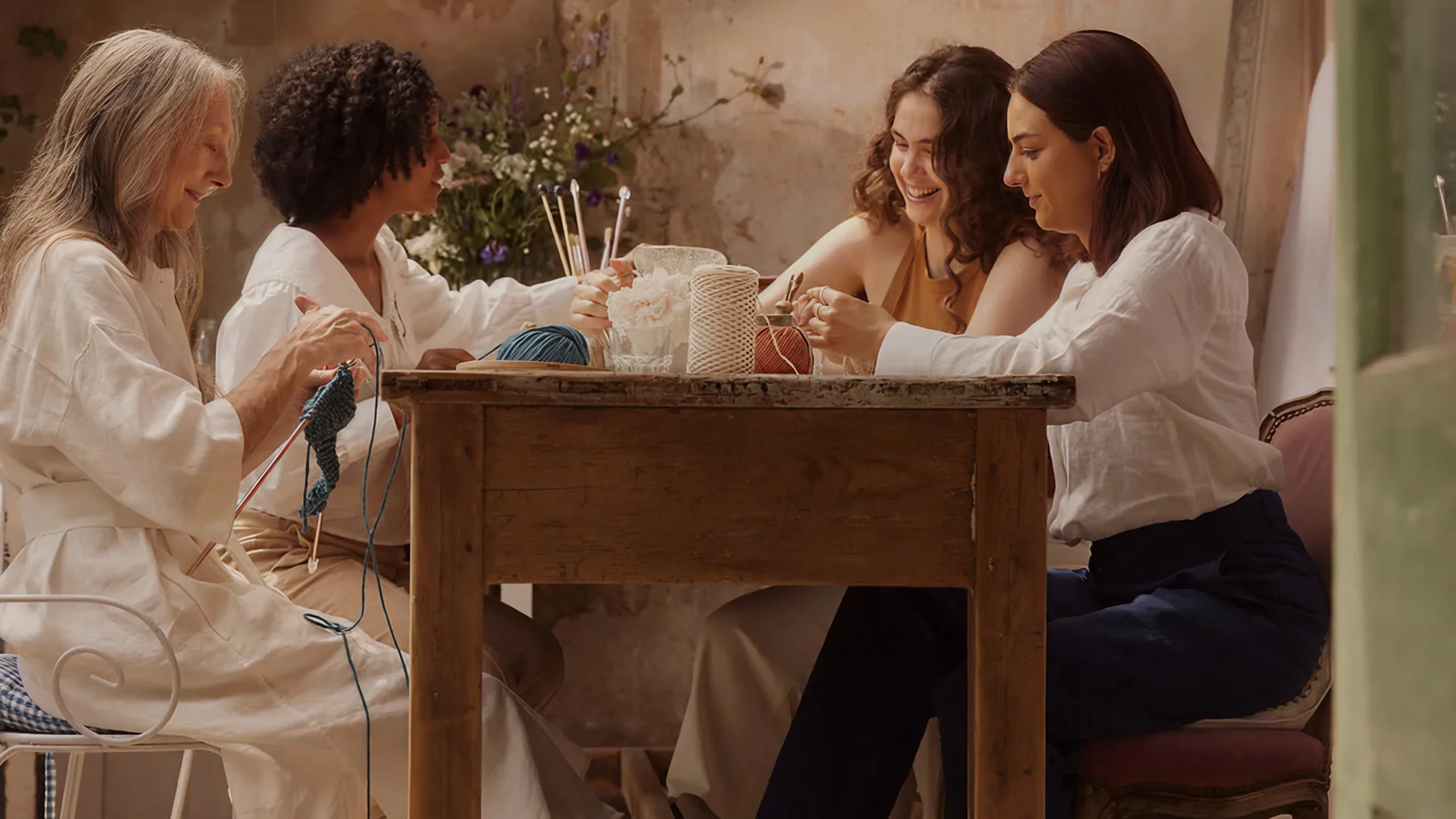 Women sitting at the table