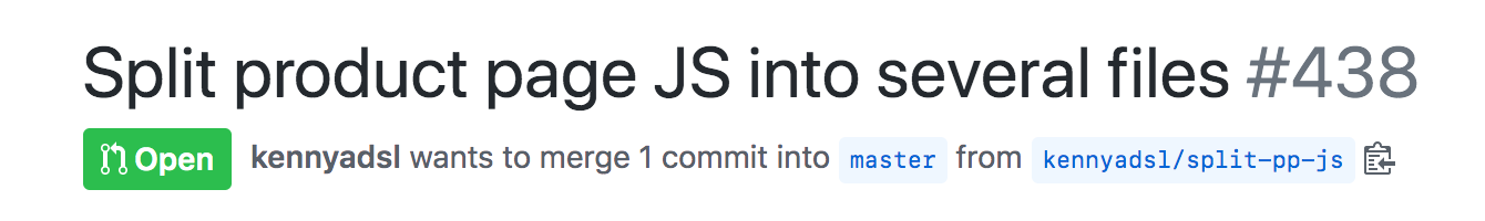 The preview of a well-formatter Pull-request title