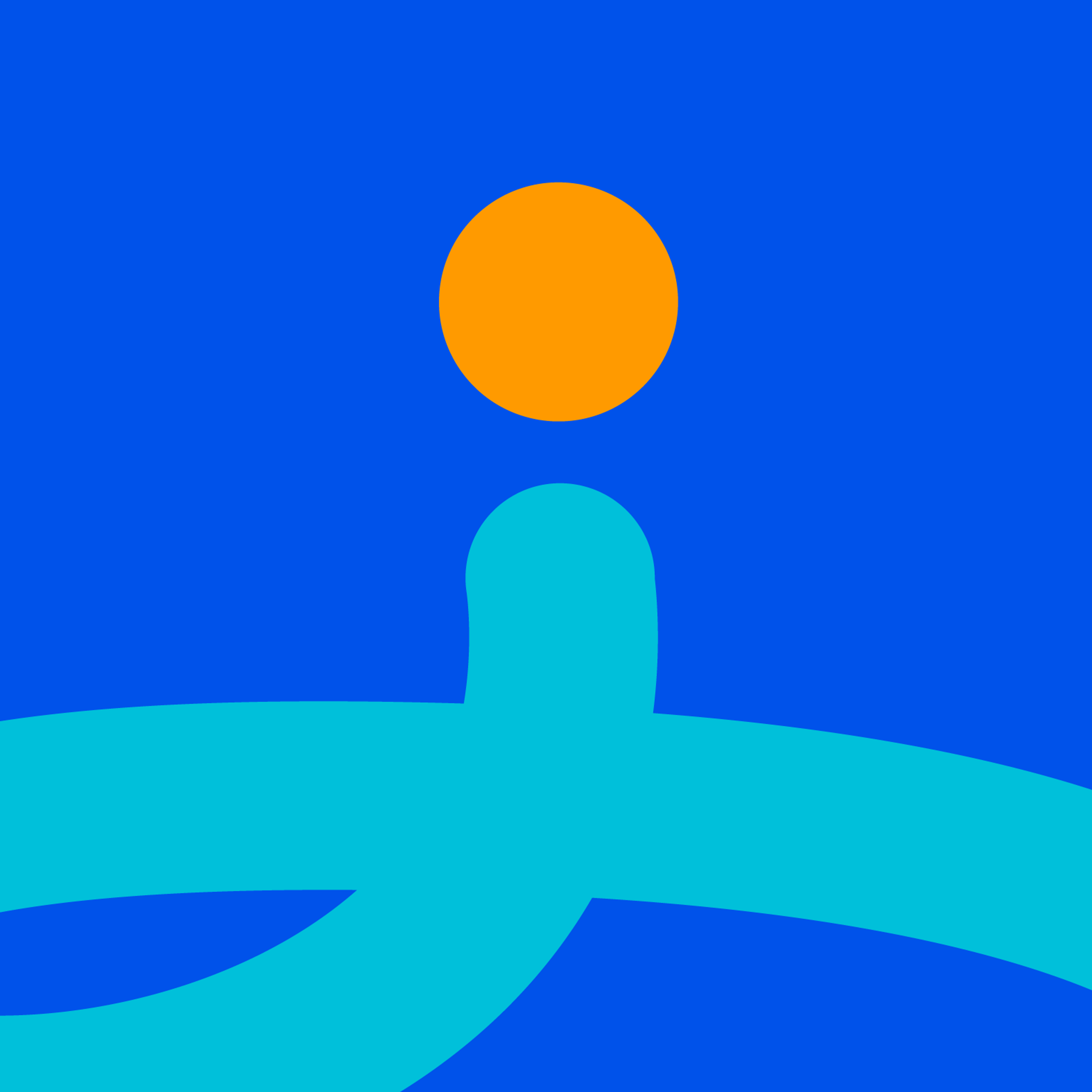 Belvedere Logo Super Crop: Light Blue and Yellow