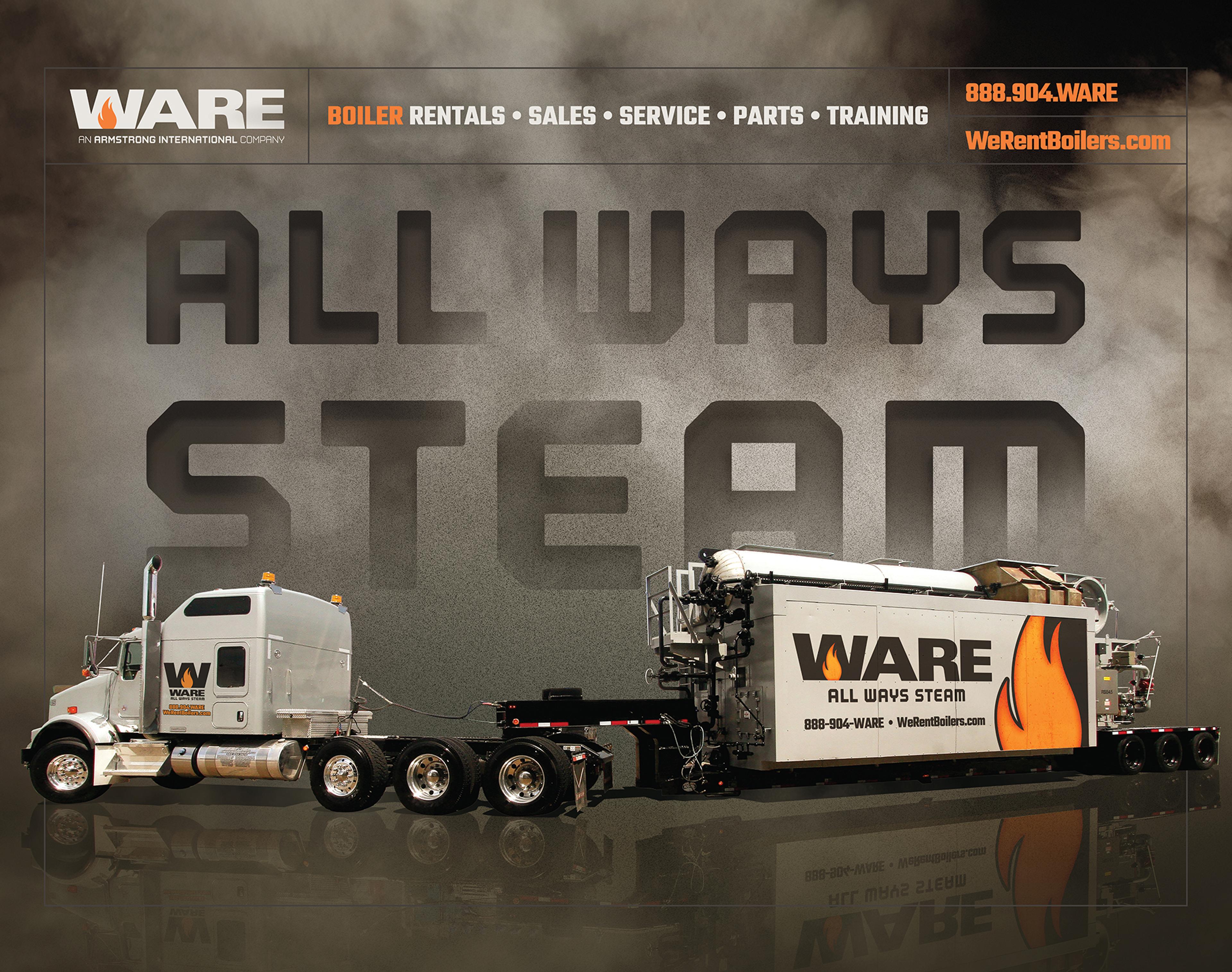 WARE All Ways Steam Tradeshow Graphic