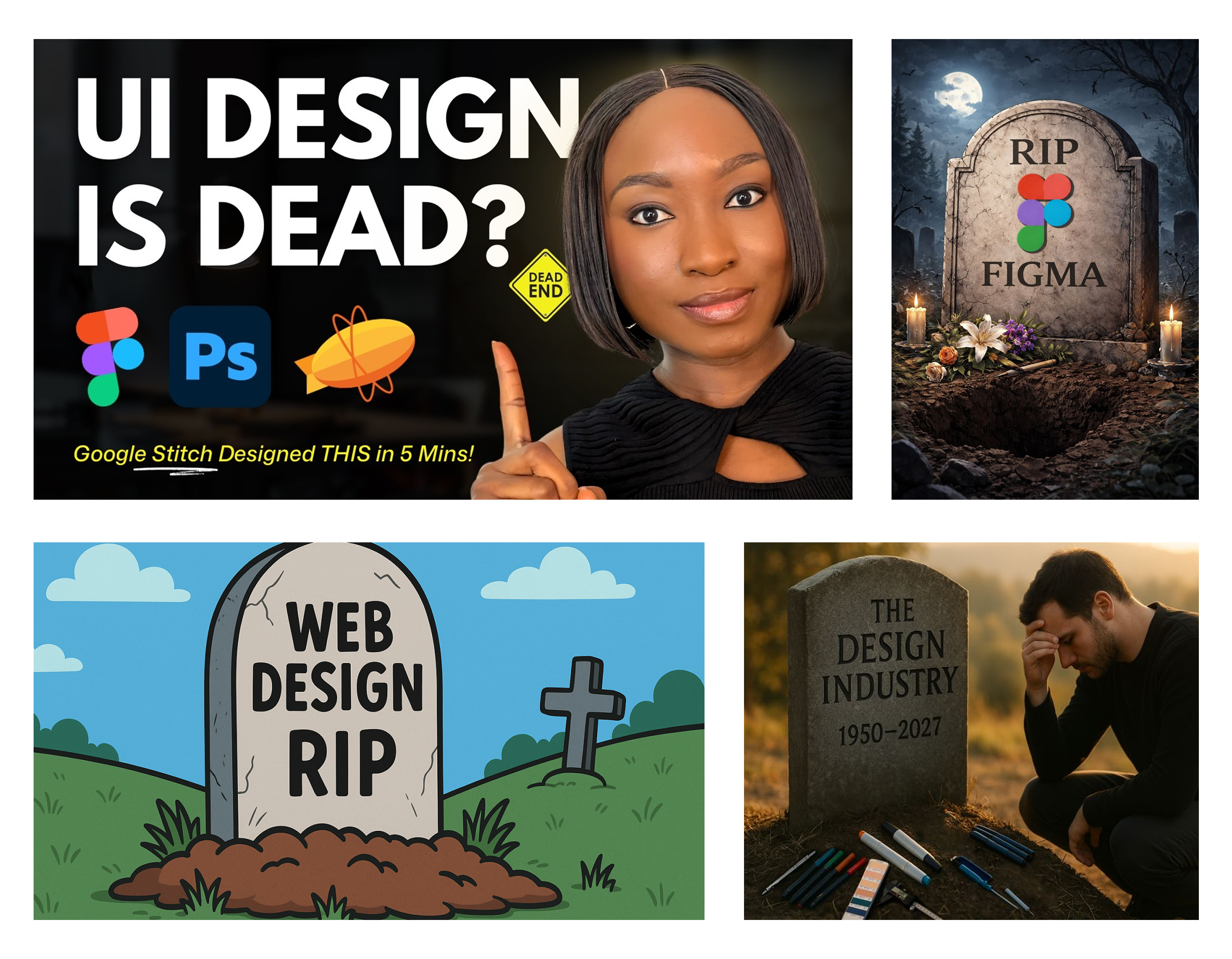 Design Is Dead Tombstone Graphics
