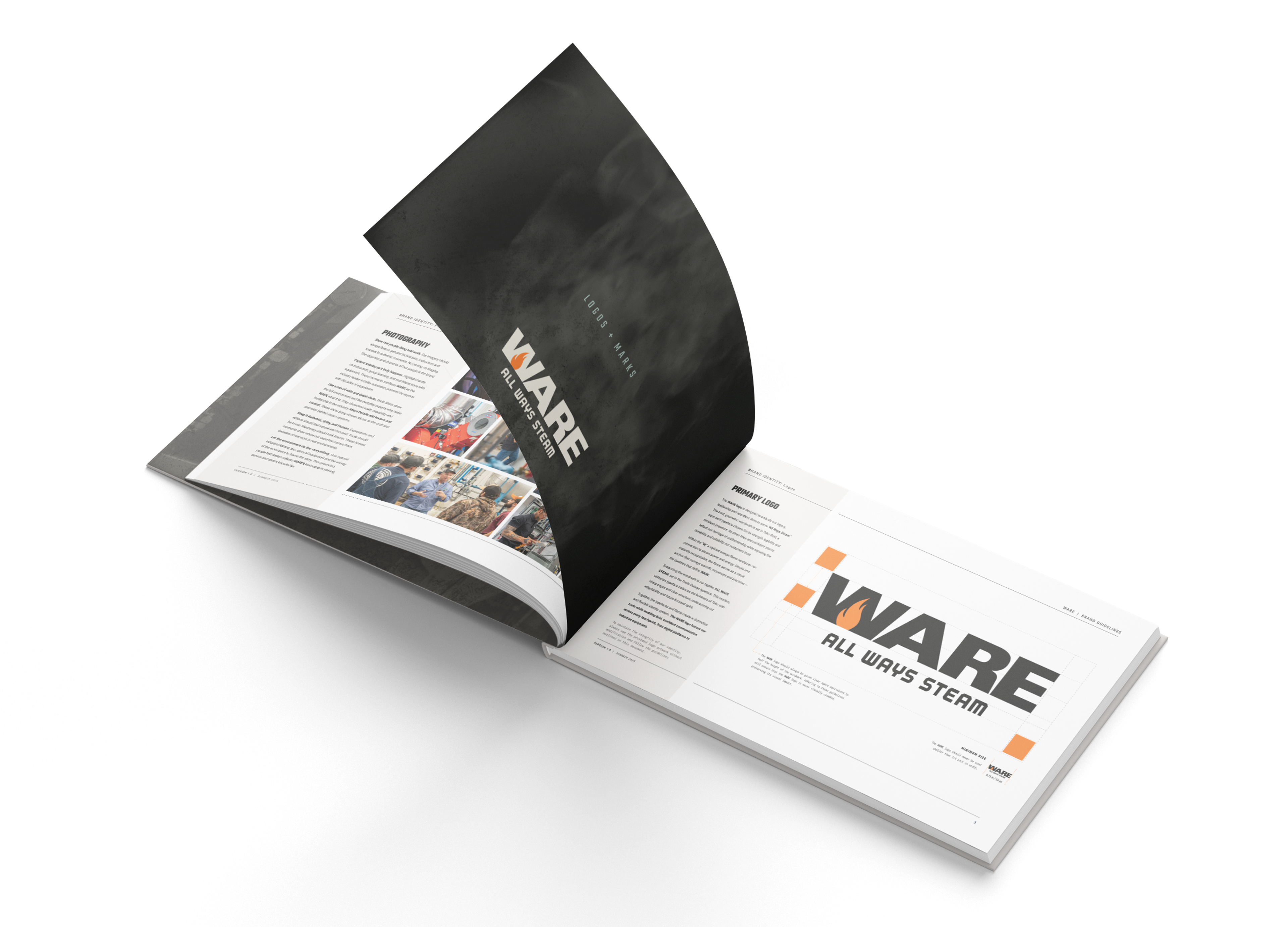 WARE Brand Guide Spread