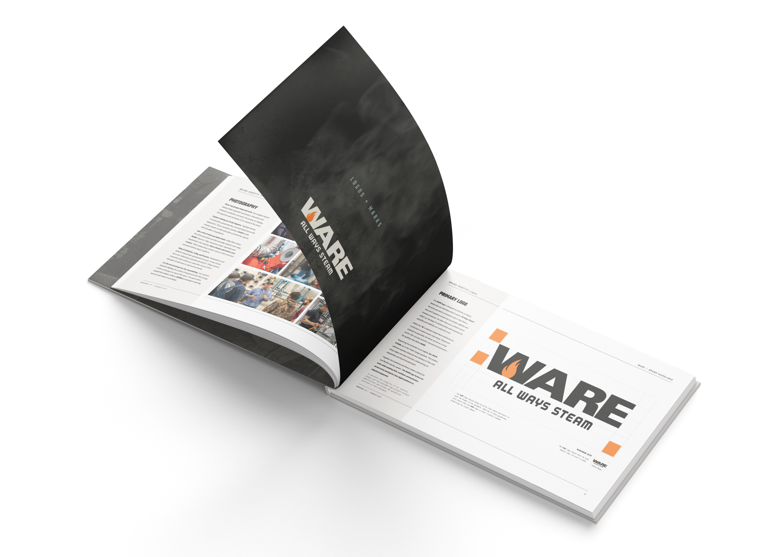 WARE Brand Guide Spread