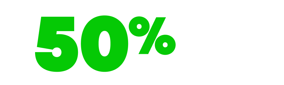 Greater than 50% reduction in manual processing time