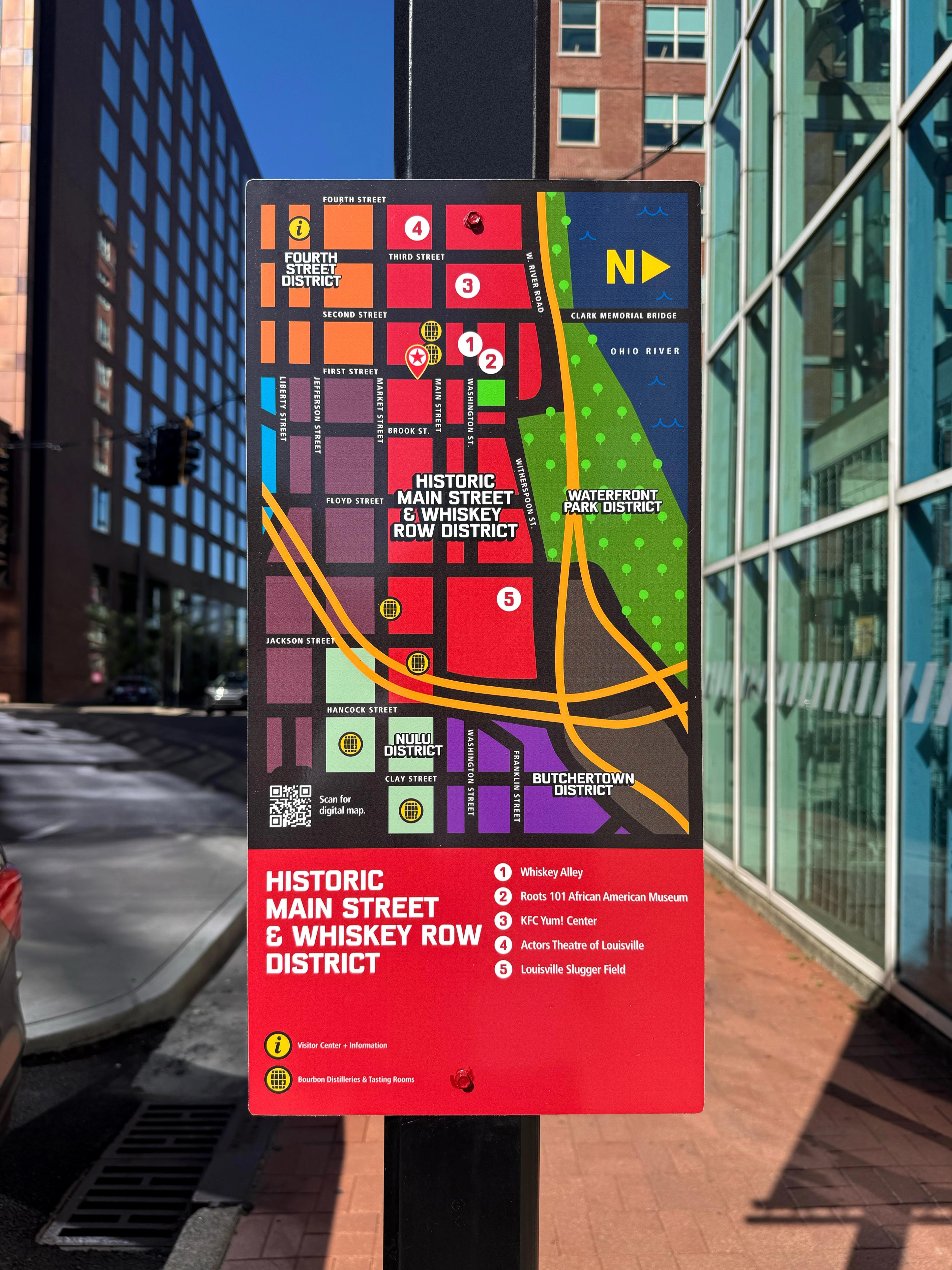 Historic Main Street & Whiskey Row Map