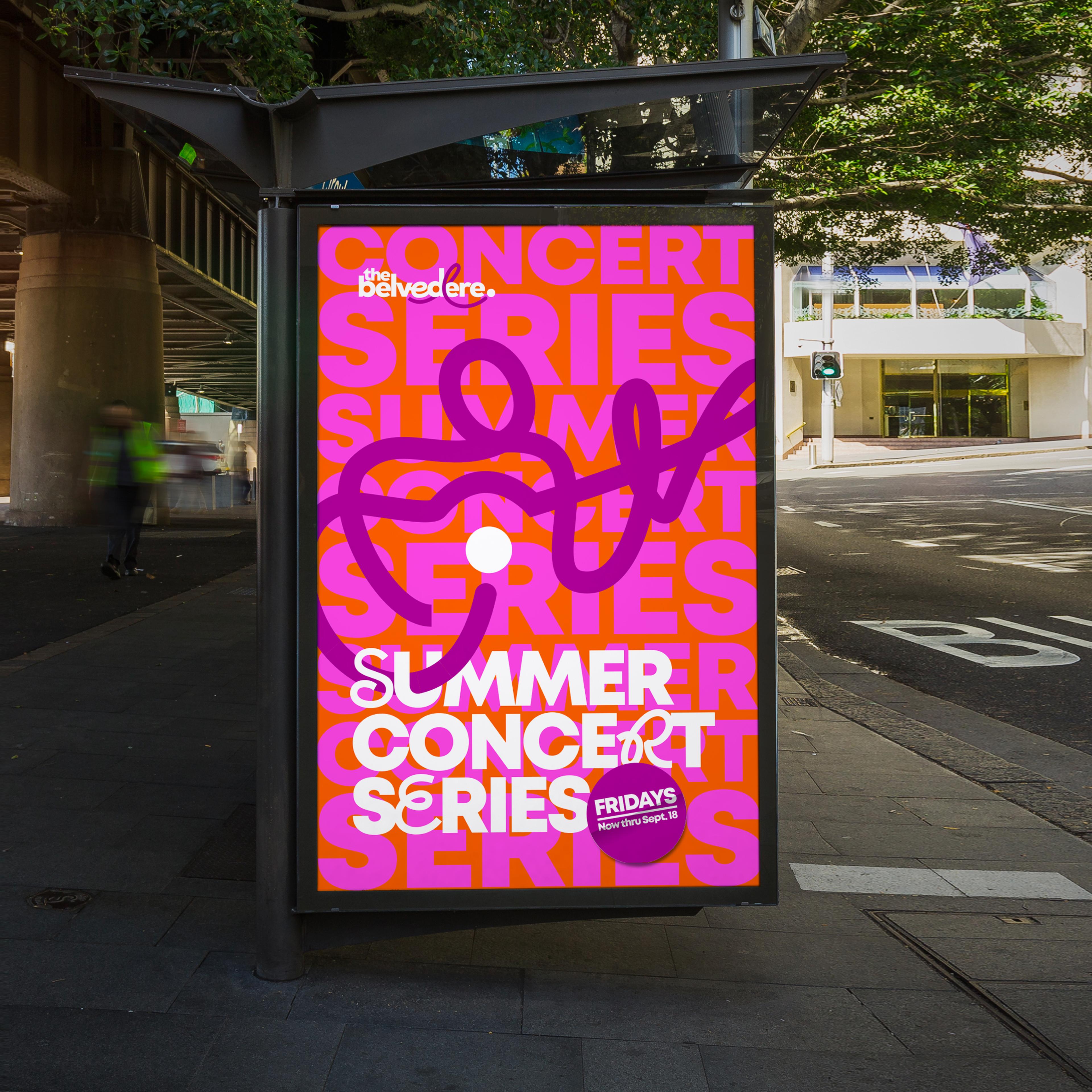The Belvedere Bus Shelter Poster: Summer Concert Series