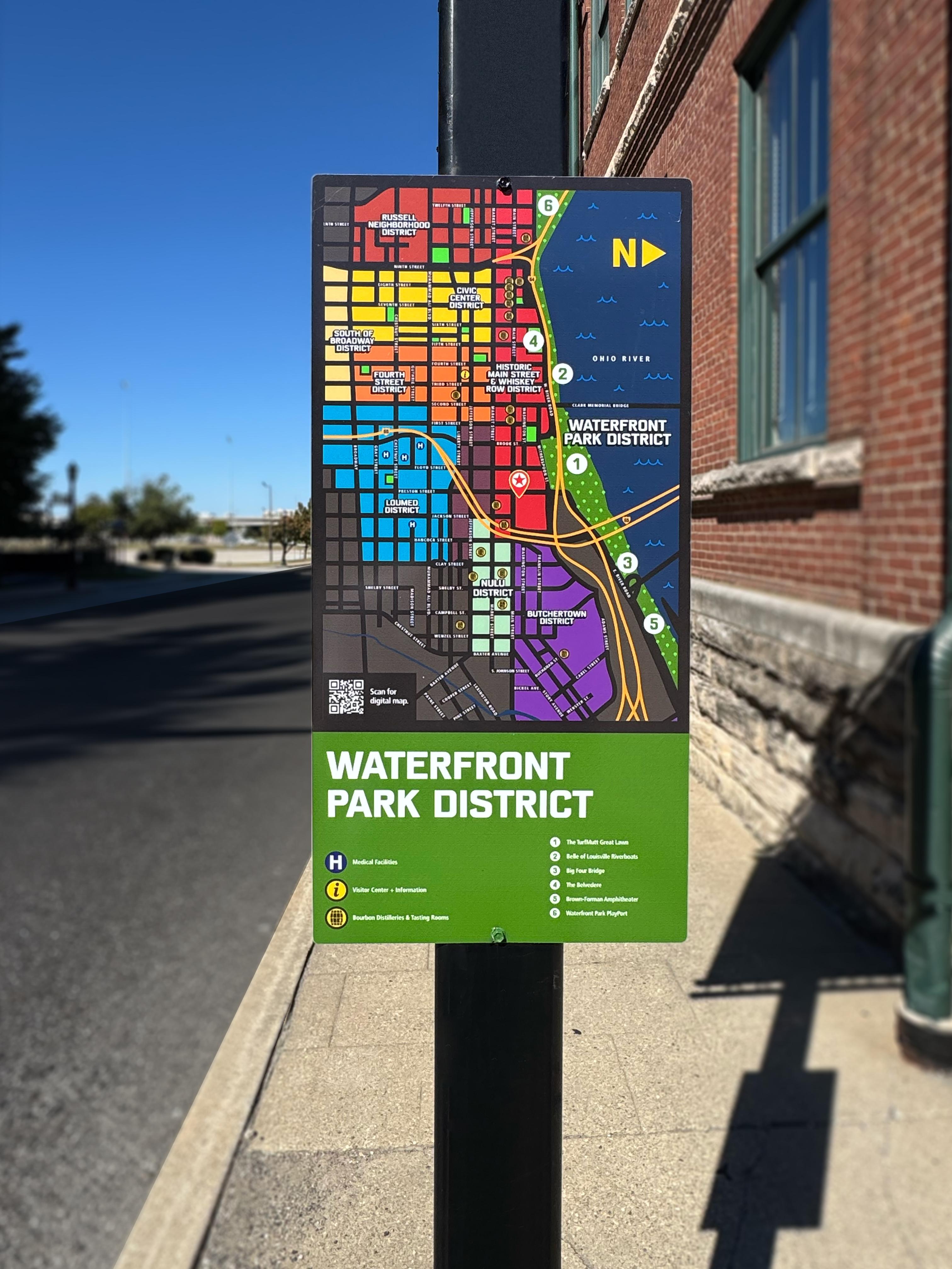 Waterfront Park District Map