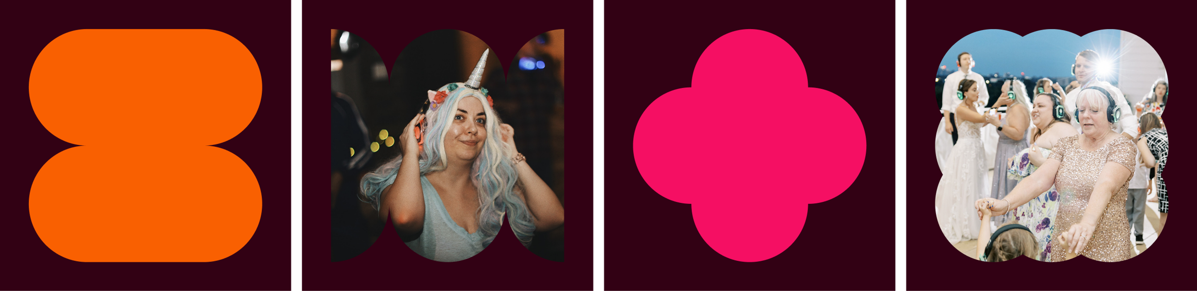 color shape masks with photos