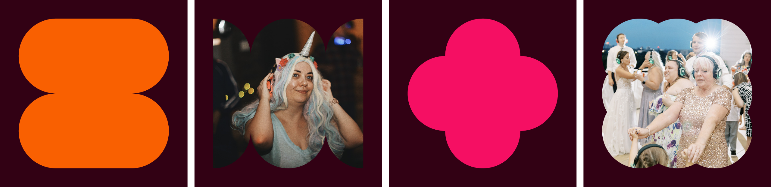 color shape masks with photos