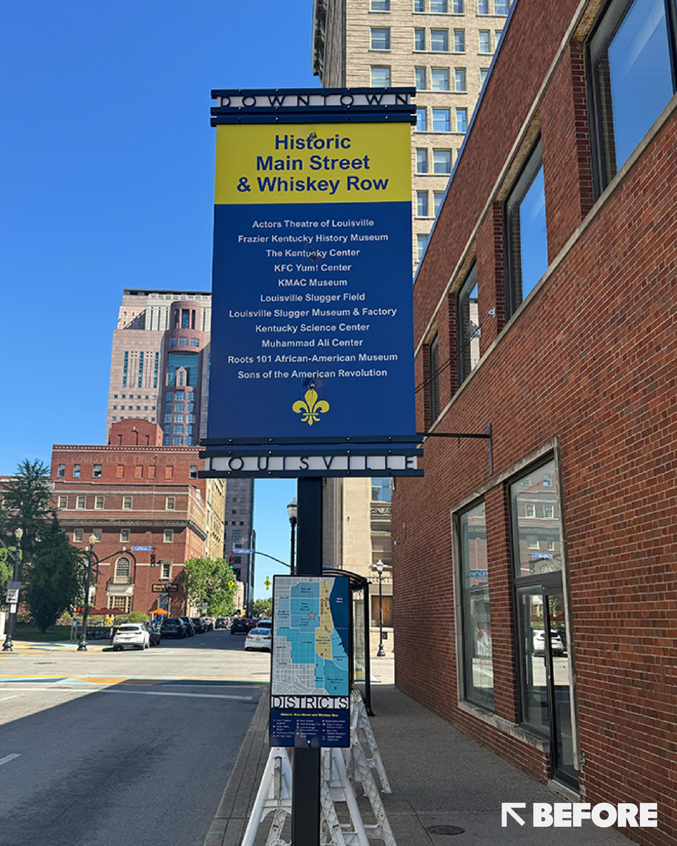 Historic Main Street and Whiskey Row Attraction Sign