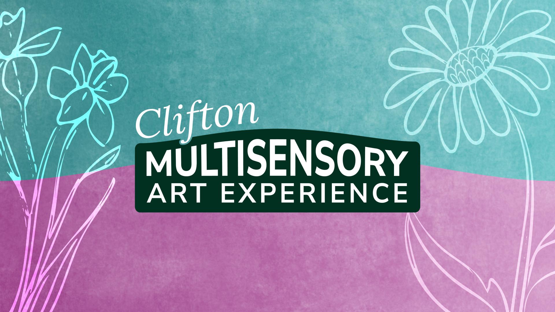 iPad displaying the Clifton Multi-sensory Art Experience website
