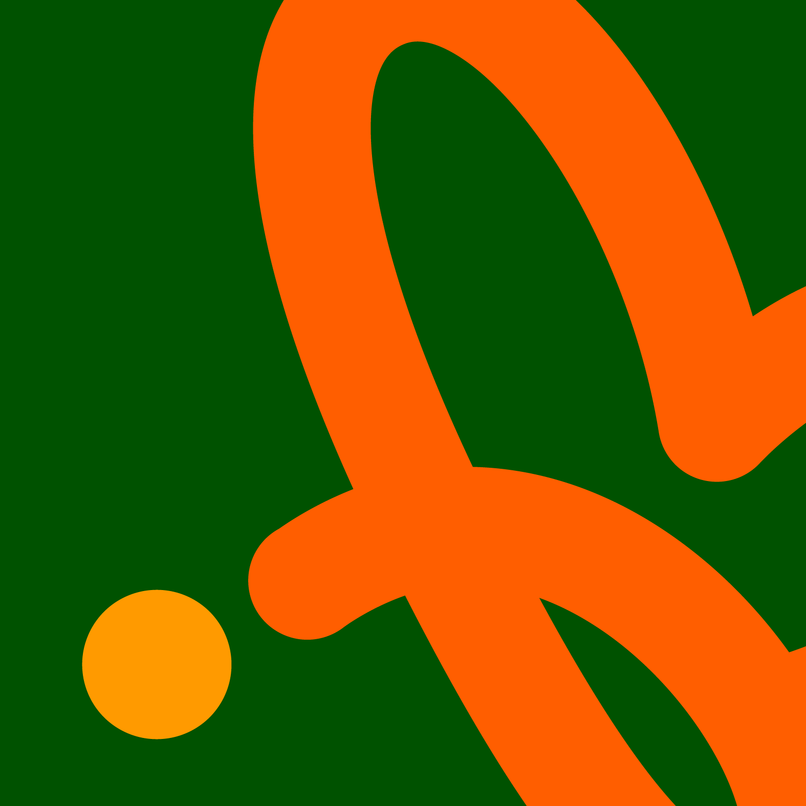 Belvedere Logo Super Crop: Orange and Yellow