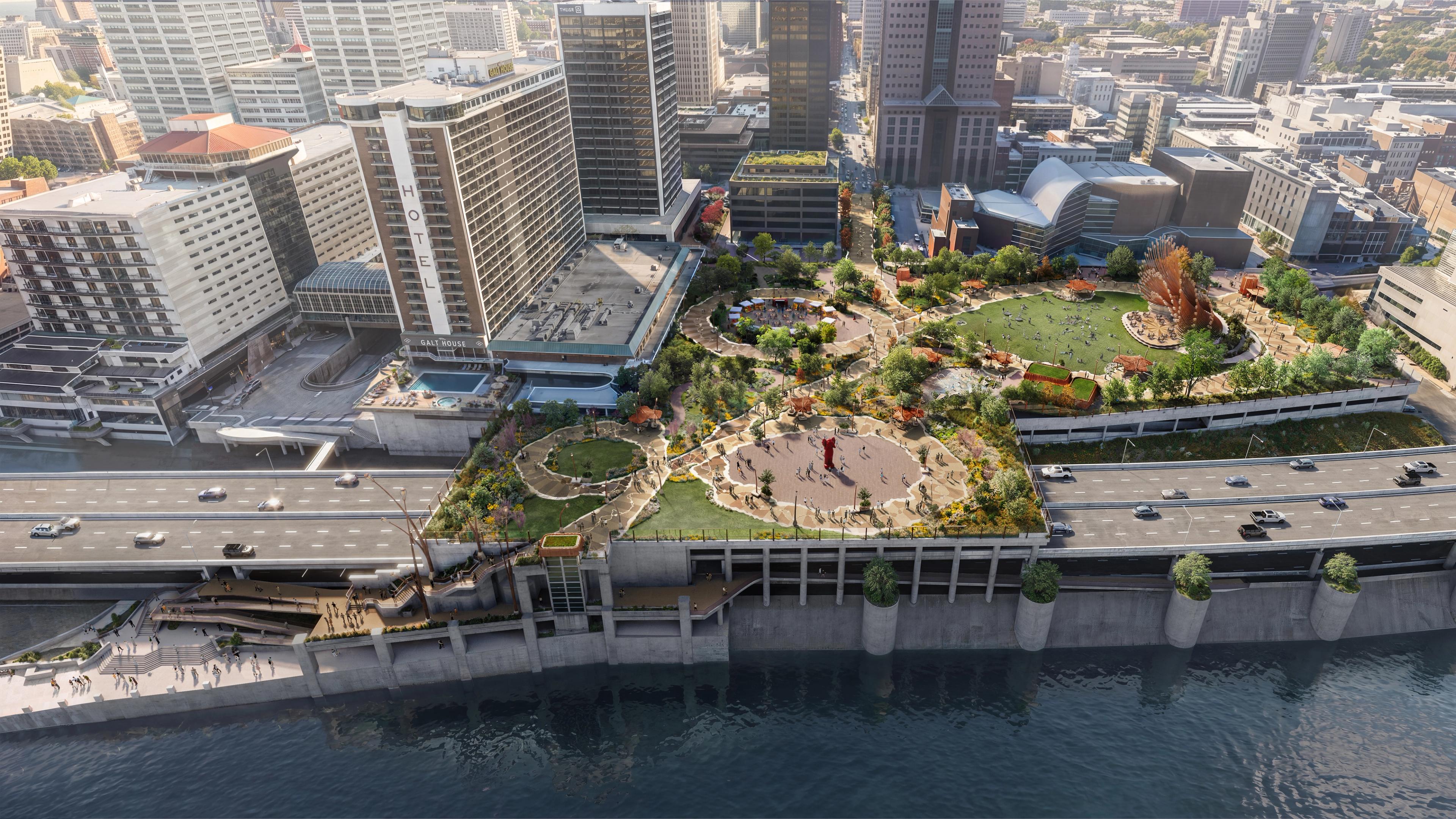 The Belvedere: Aerial View