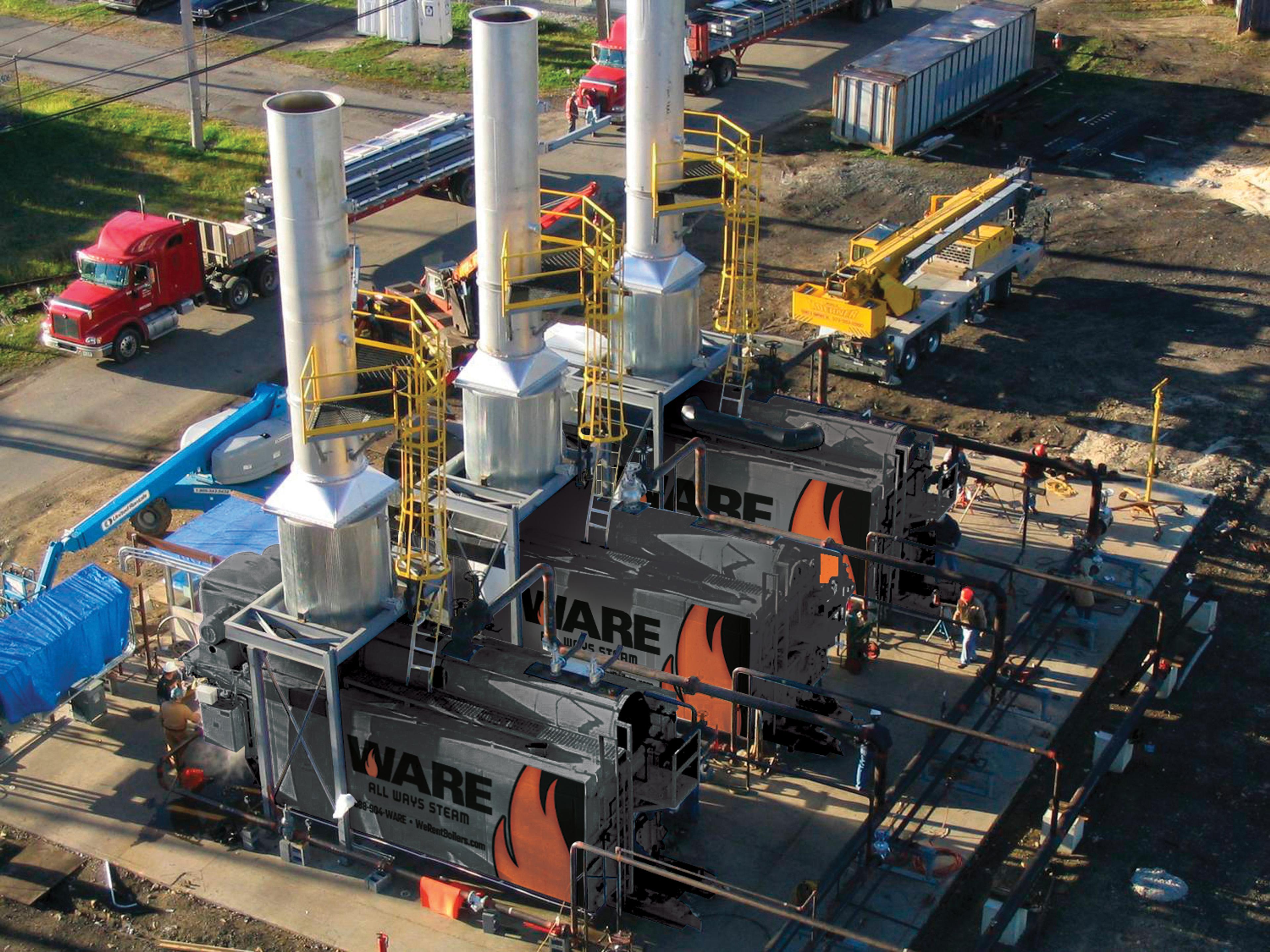 WARE Rental Boiler Units in the Field