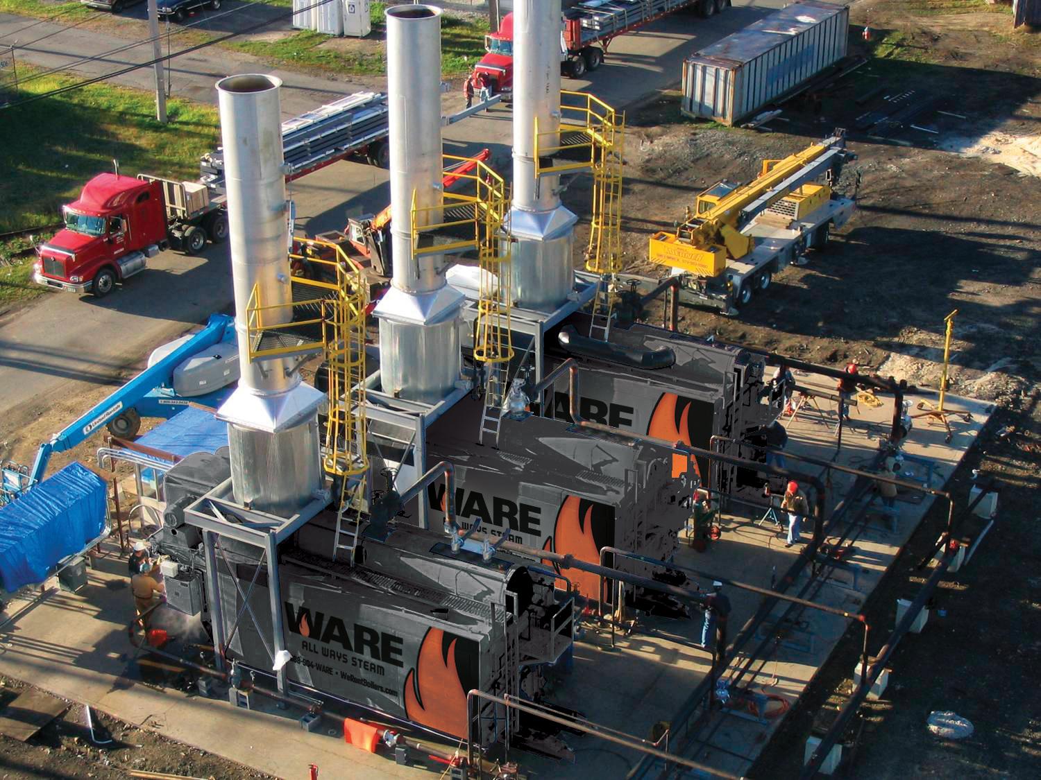 WARE Rental Boiler Units in the Field