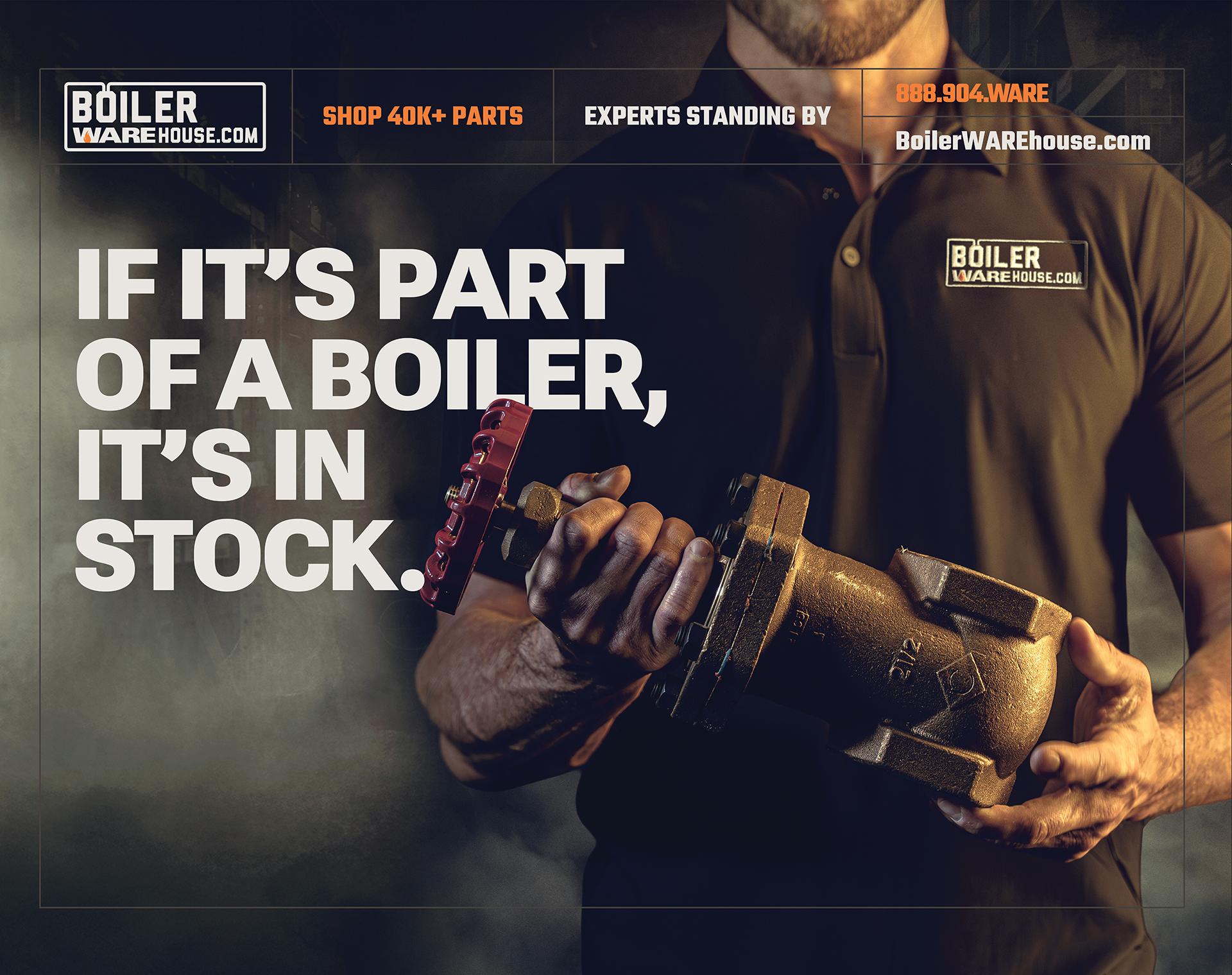 Boiler WAREhouse Tradeshow Wall Graphic