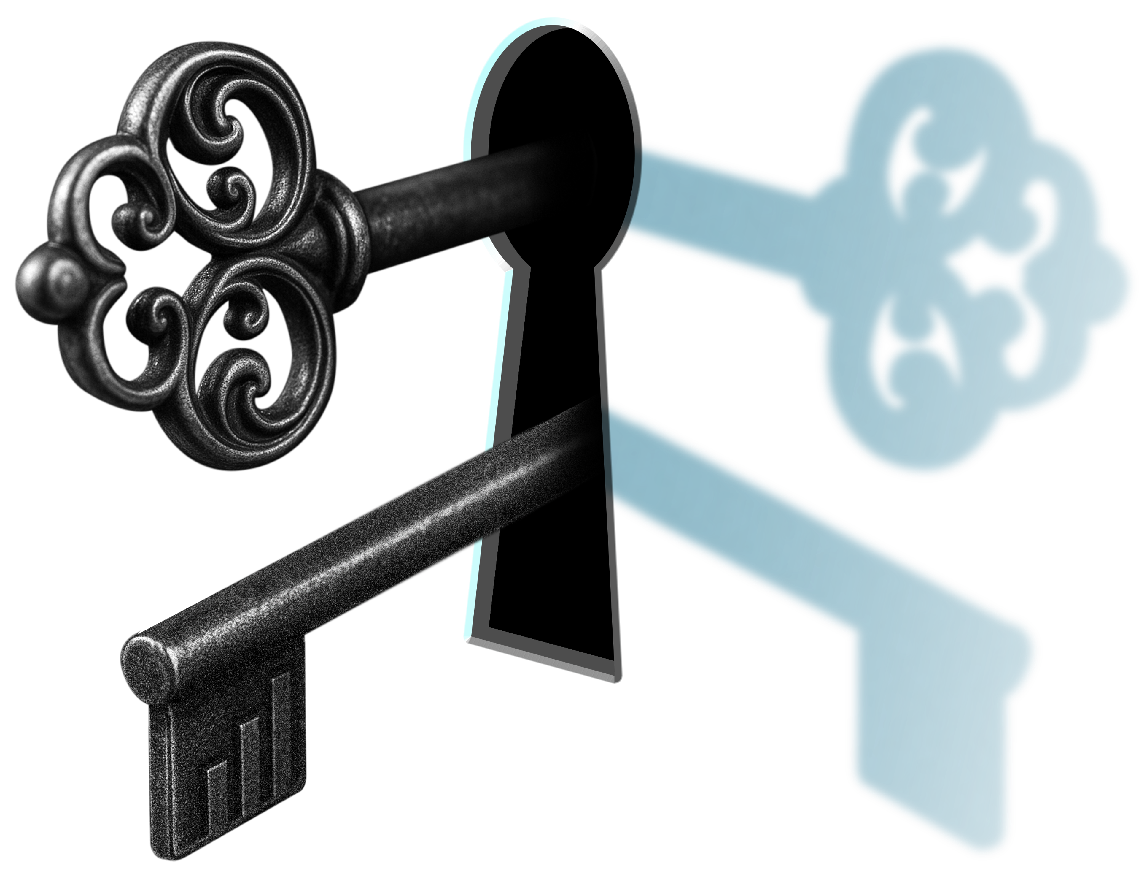 a skeleton key in a lock