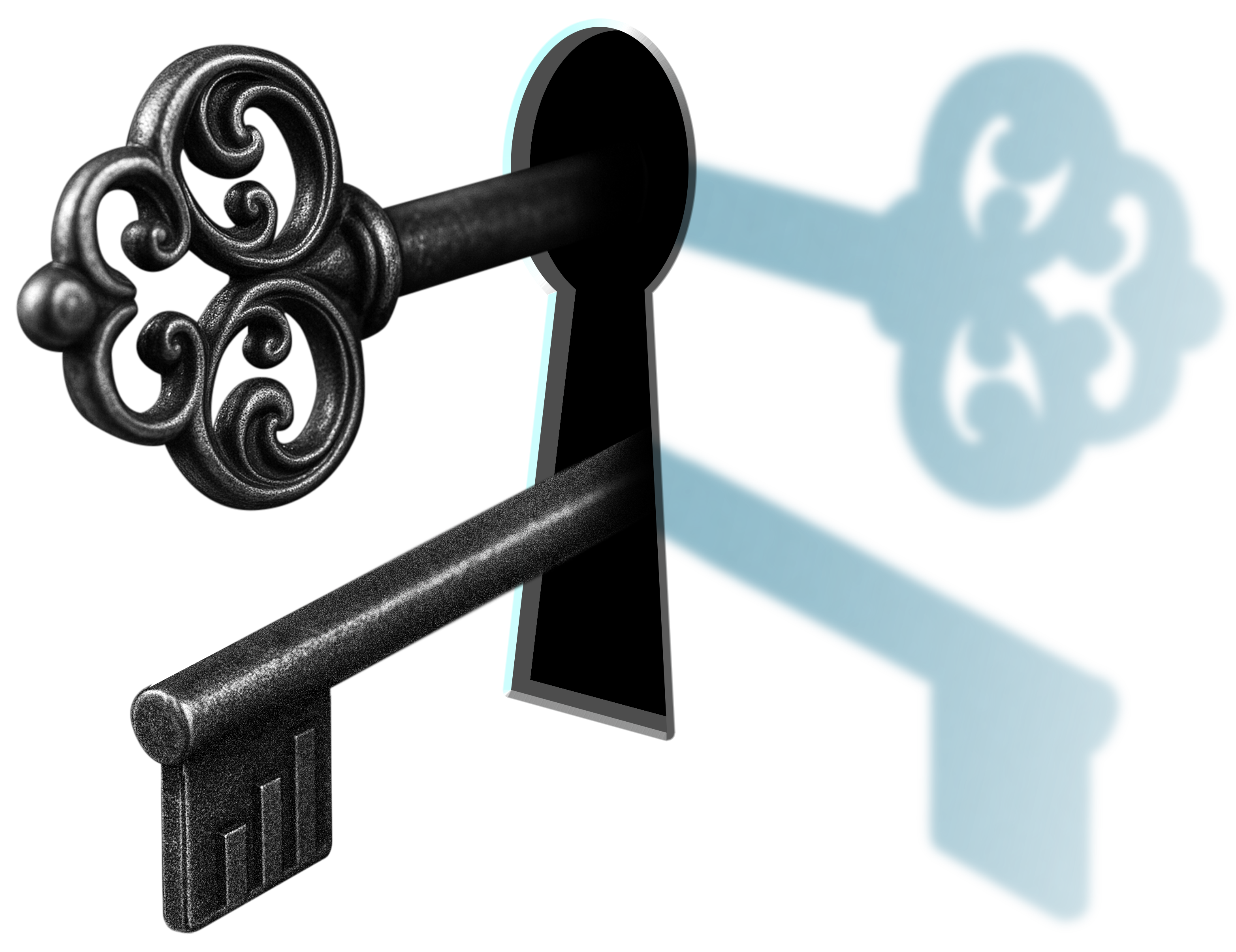 a skeleton key in a lock