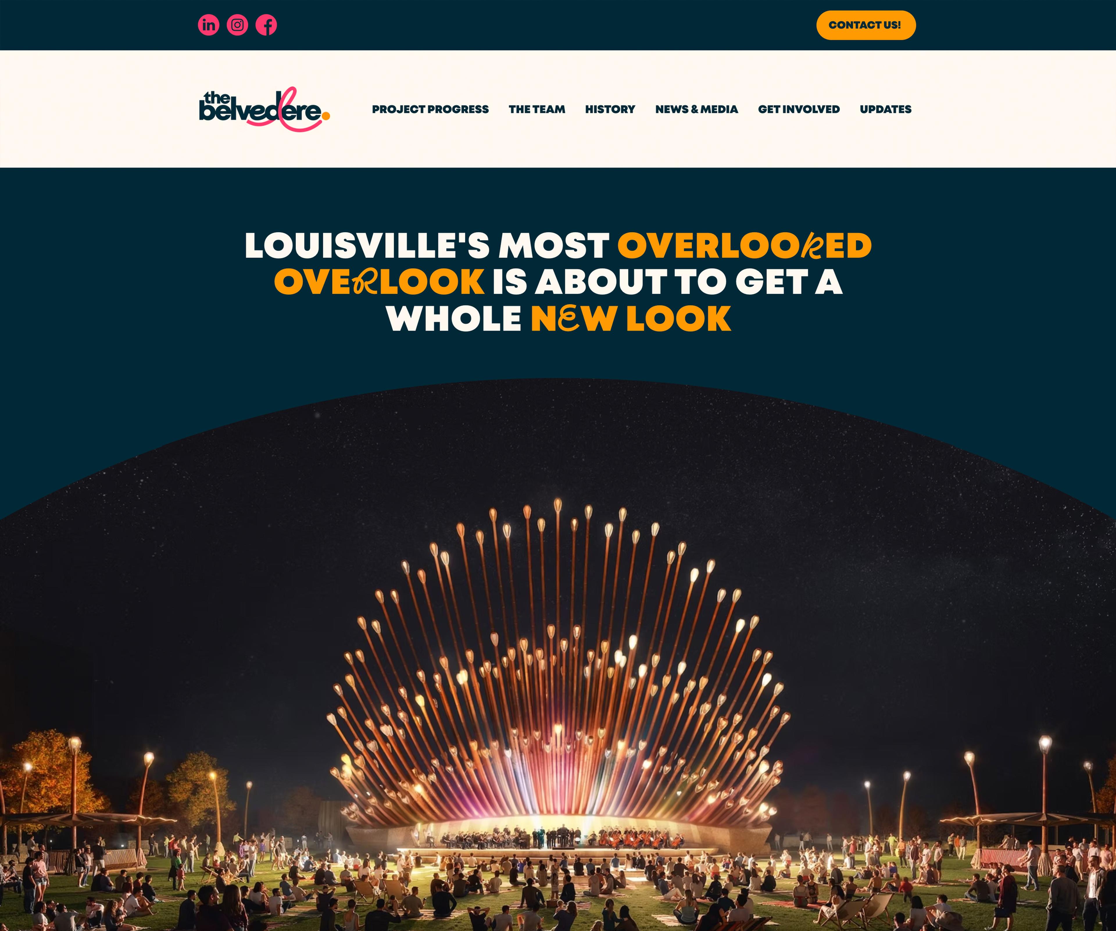 The Belvedere site hero image.