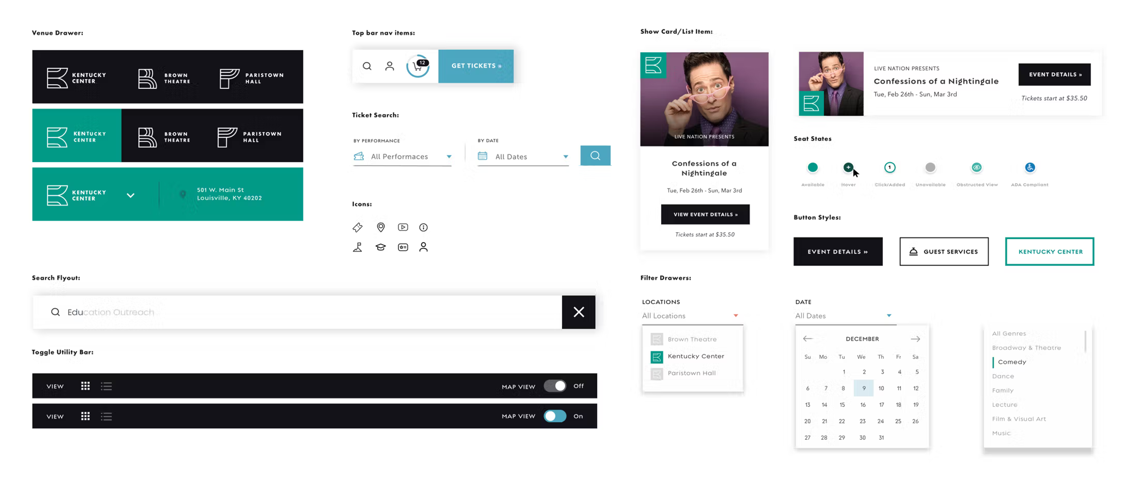 Design of full website UI kit