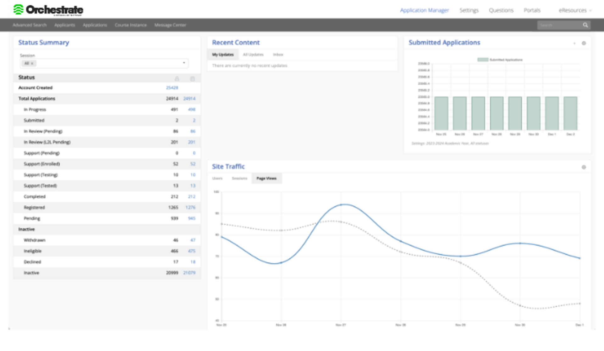 CSCAU portal dashboard
