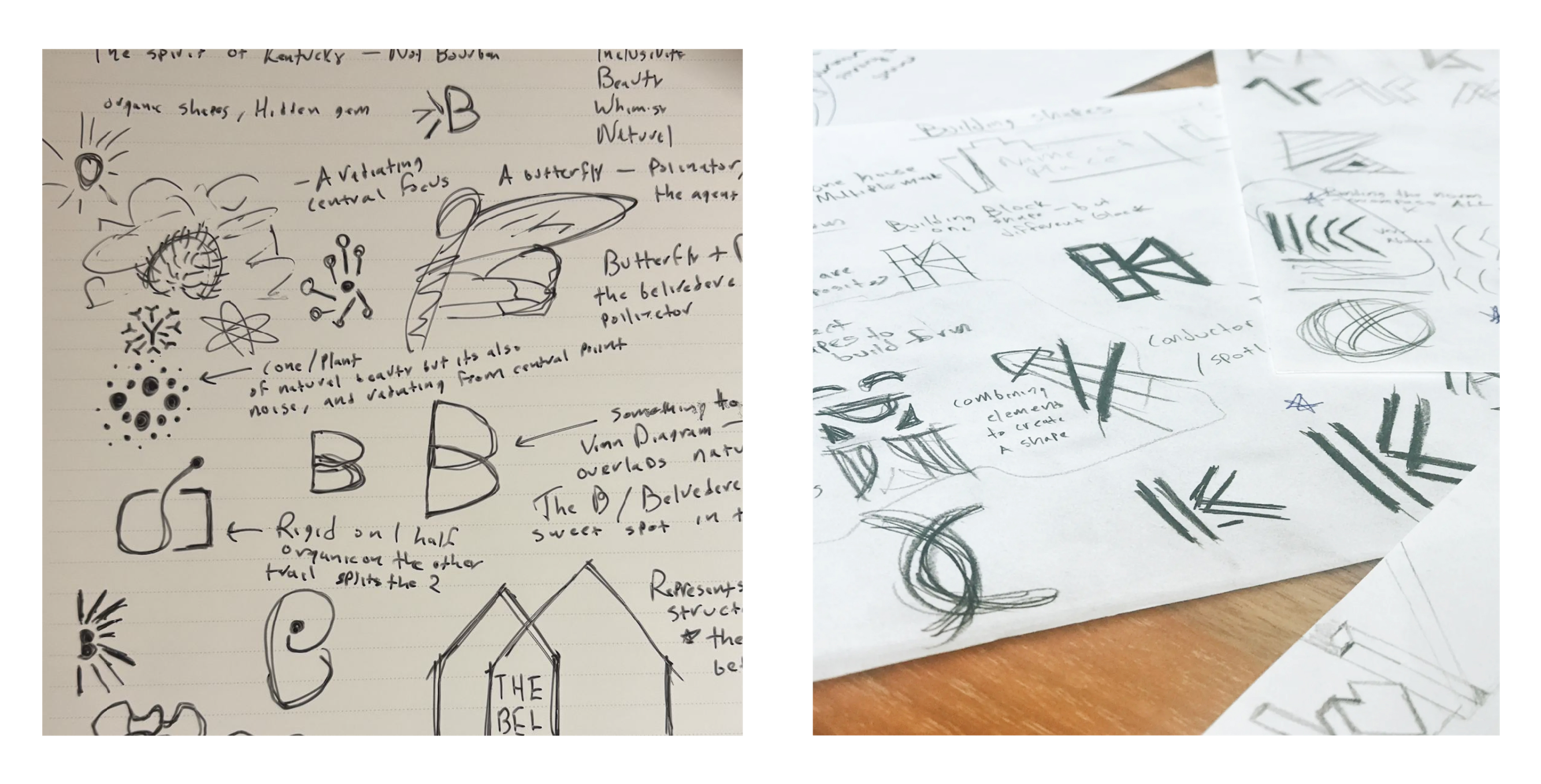 Logo concept sketches 