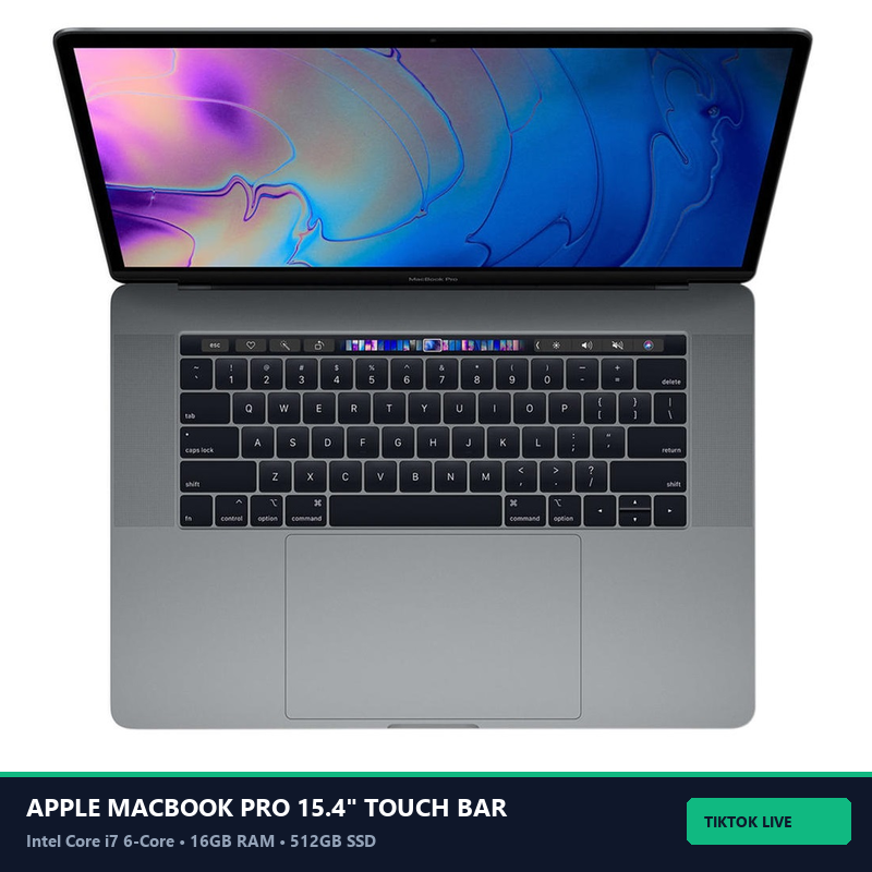 Apple MacBook Pro 15.4" Retina Touch Bar (2019) Core i7 16GB / 512GB SSD - Vista Frontal