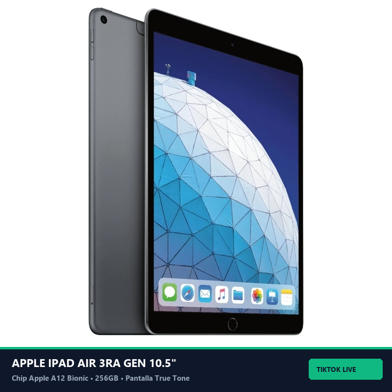 Apple iPad Air 3ra Gen 10.5\" Retina (64GB) (WiFi + 4G LTE) • Ord: 96931 - Vista Frontal