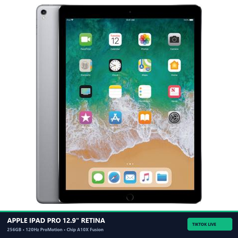 Apple iPad Pro 12.9" 2da Gen Retina 120Hz ProMotion 256GB - Vista Frontal
